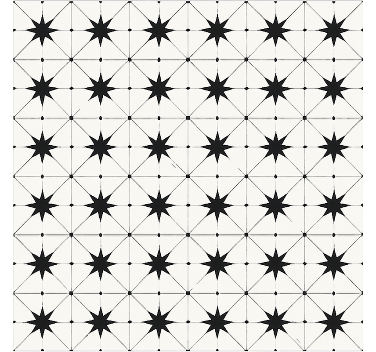 Dywan winylowy do jadalni wzór gwiazdy enkaustycznej - TenStickers