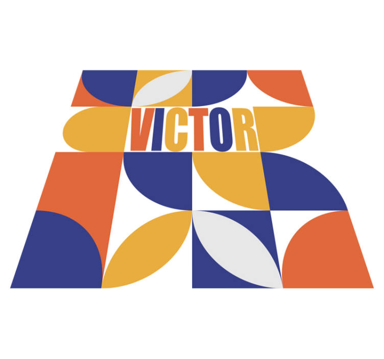 Dywan winylowy geometryczny spersonalizowany - TenStickers