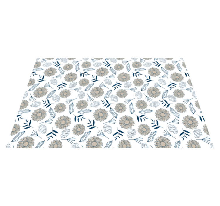 Cudowny beżowy dywanik winylowy do sypialni - TenStickers