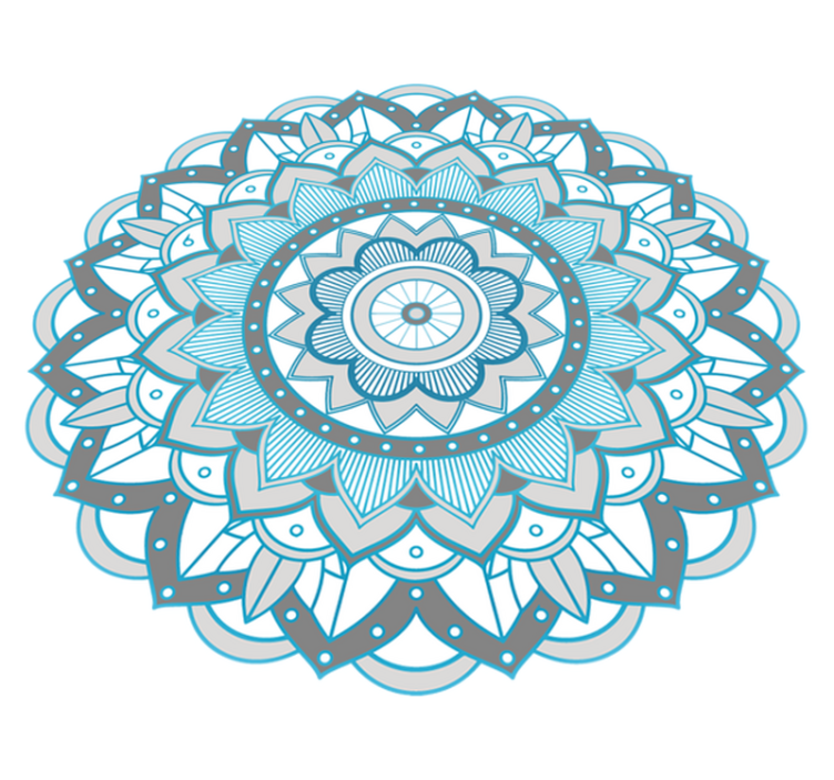 Okrągły dywan winylowy mandala - TenStickers