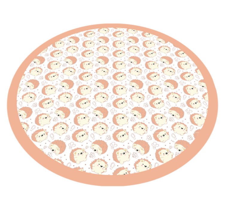 Dywan winylowy dziecięcy okrągły wzór lwa - TenStickers