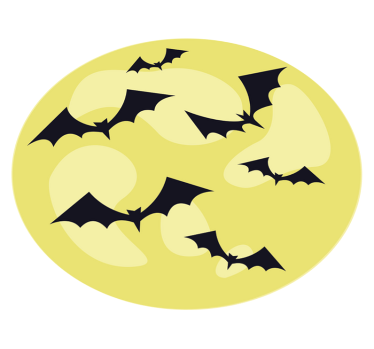 Dywan winylowy z motywem nietoperzy na Halloween - TenStickers
