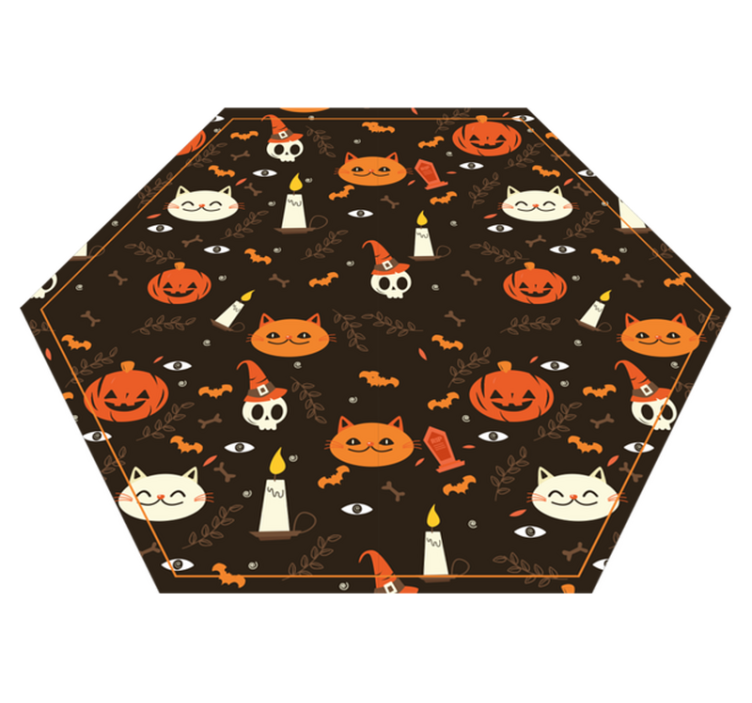 Dywan winylowy na halloween świąteczny wzór halloween - TenStickers