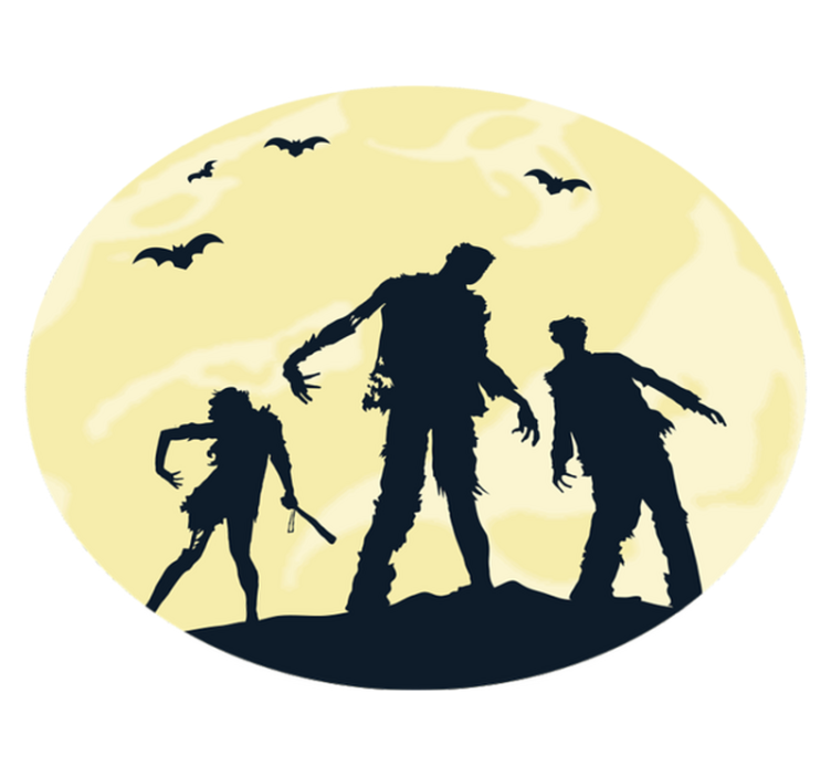 Dywan winylowy na halloween sylwetki halloween - TenStickers