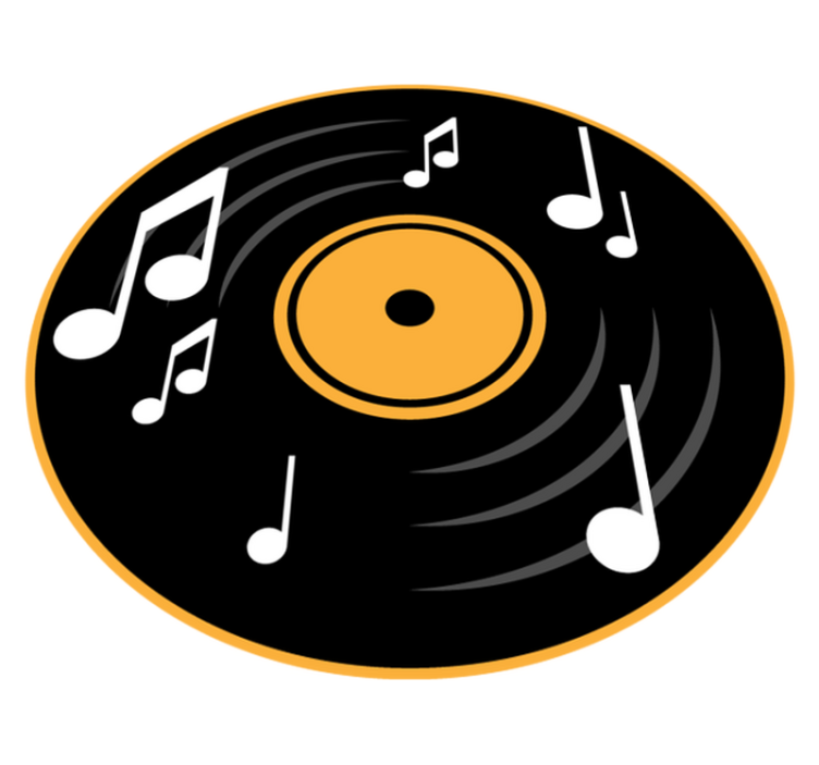 Dywan winylowy dla nastolatków Płyta - TenStickers