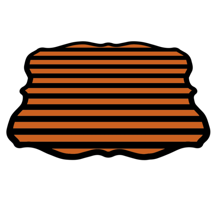 Dywan winylowy na halloween halloweenowe paski - TenStickers