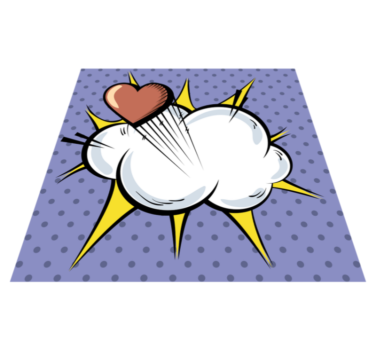 Dywan vintage komiks pop art - TenStickers