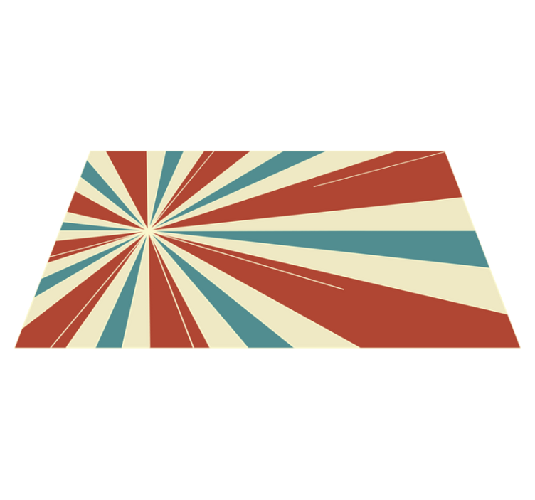 Dywan vintage retro lines - TenStickers