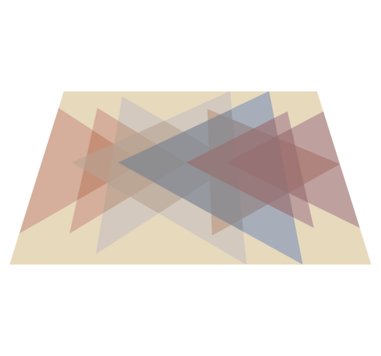 Dywan winylowy wzór geometryczny geometryczne nakładanie się - TenStickers