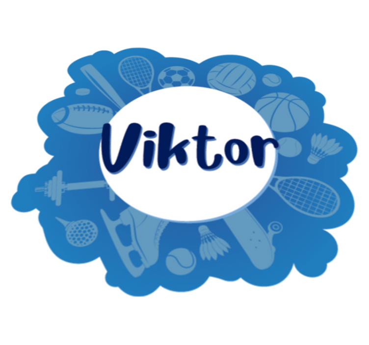 Mata Gracz sportowy o imieniu - TenStickers