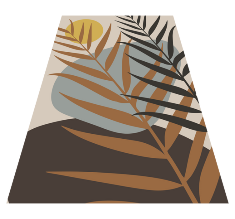 Dywan do salonu w tropikalny wzór - TenStickers