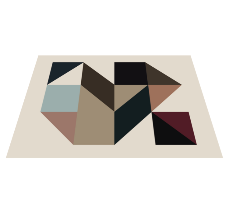 Dywan winylowy Kolorowe trapezy - TenStickers