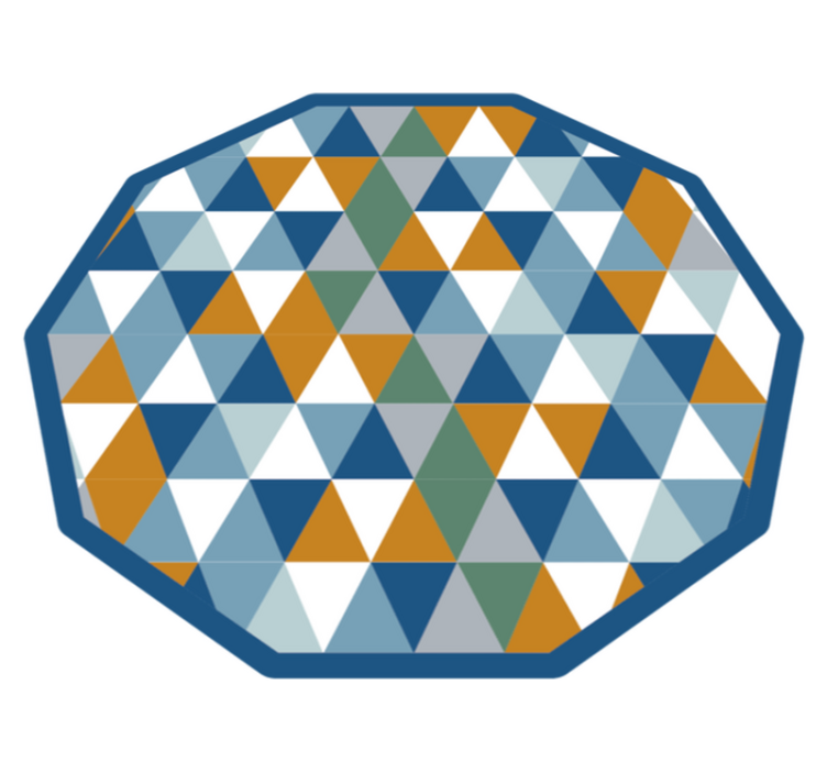 Dywan winylowy Wielokolorowe trójkąty - TenStickers