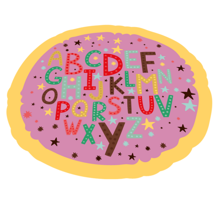 Dywan winylowy alfabet alfabet edukacyjny - TenStickers