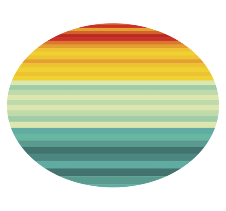 Dywan w paski wielokolorowe - TenStickers