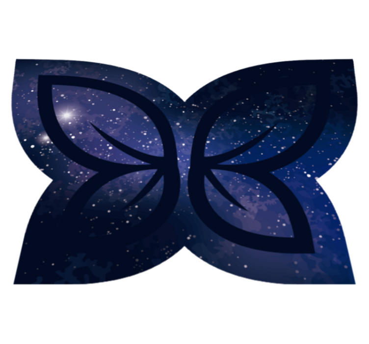 Dywan winylowy Motyl galaxy - TenStickers