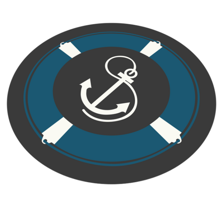 Dywan winylowy z kotwicą - TenStickers