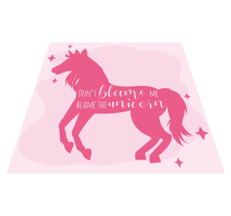 Dywan winylowy dla dziecka obwiniaj jednorożca - TenStickers