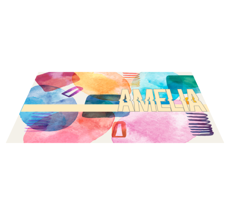 Dywan winylowy z imieniem spersonalizowana nazwa - TenStickers