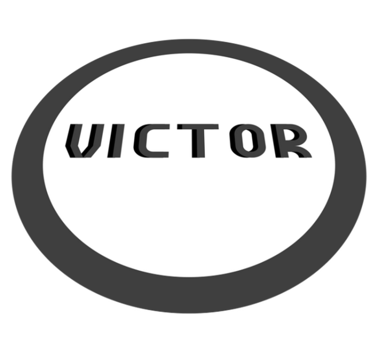 Dywan winylowy z imieniem spersonalizowany monogram - TenStickers