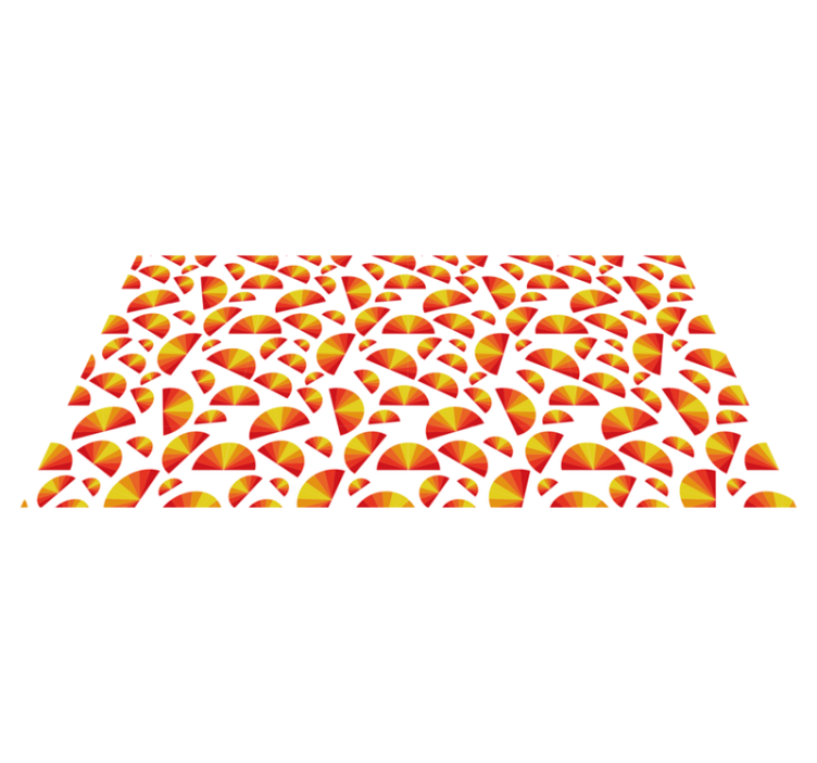 Dywan winylowy wzór geometryczny tablica motywów okrągłych - TenStickers