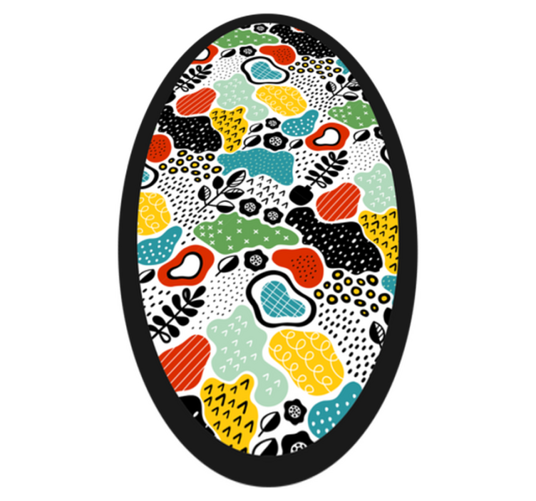 Dywan winylowy natura kolorowy wzór natury - TenStickers