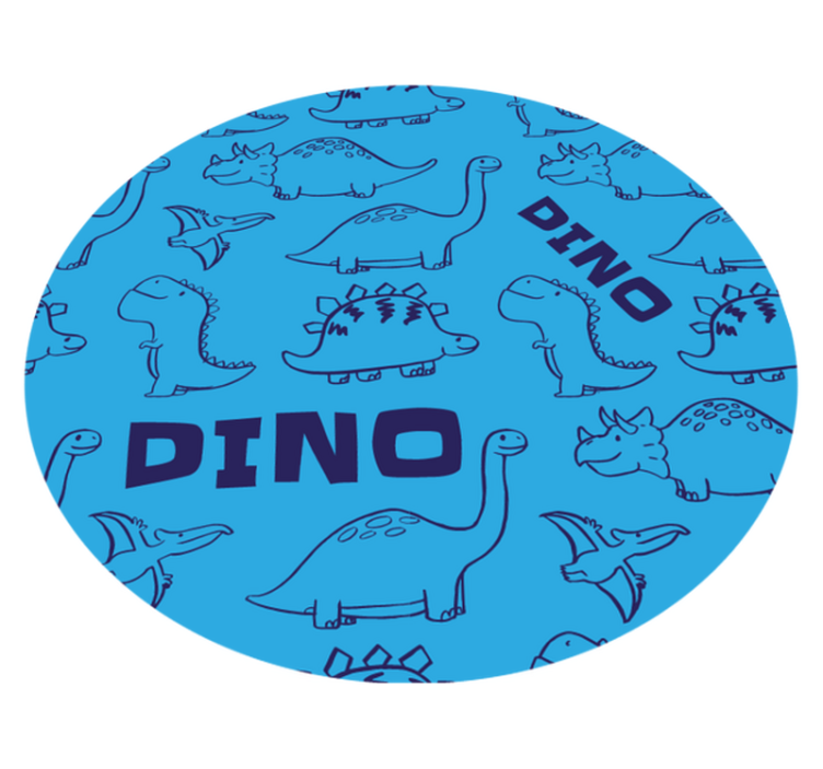 Dziecięcy dywan winylowy motyw dinozaura - TenStickers