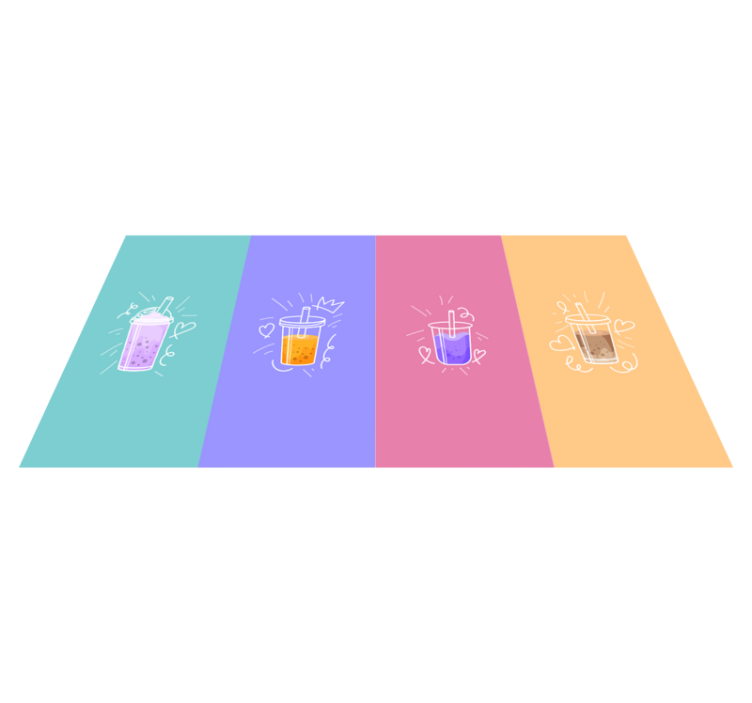 Dywan winylowy do kuchni pastelowe kolory - TenStickers