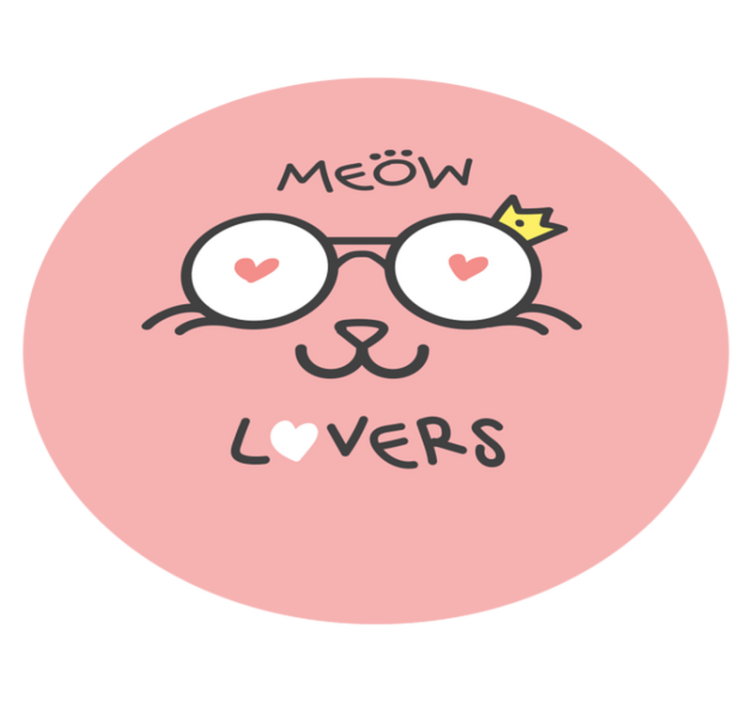 Dywan winylowy dla dziecka grafika miłośnika kotów - TenStickers