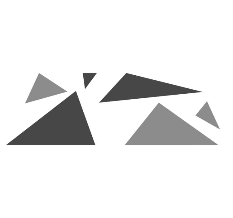 Dywany winylowe w szare trójkąty - TenStickers