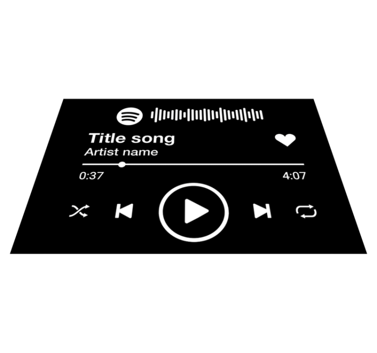 Spersonalizowana mata winylowa Spotify - TenStickers