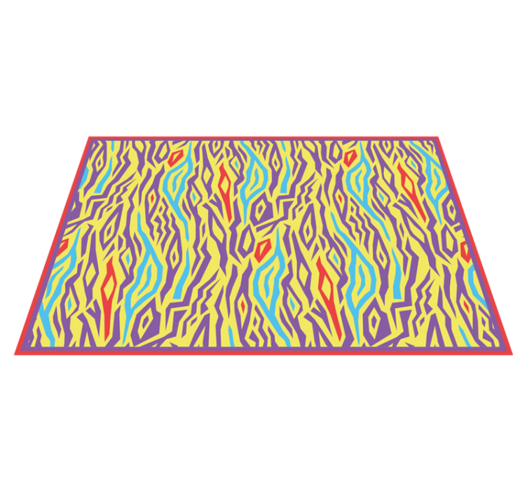 Dywan winylowy w stylu vintage zebra - TenStickers