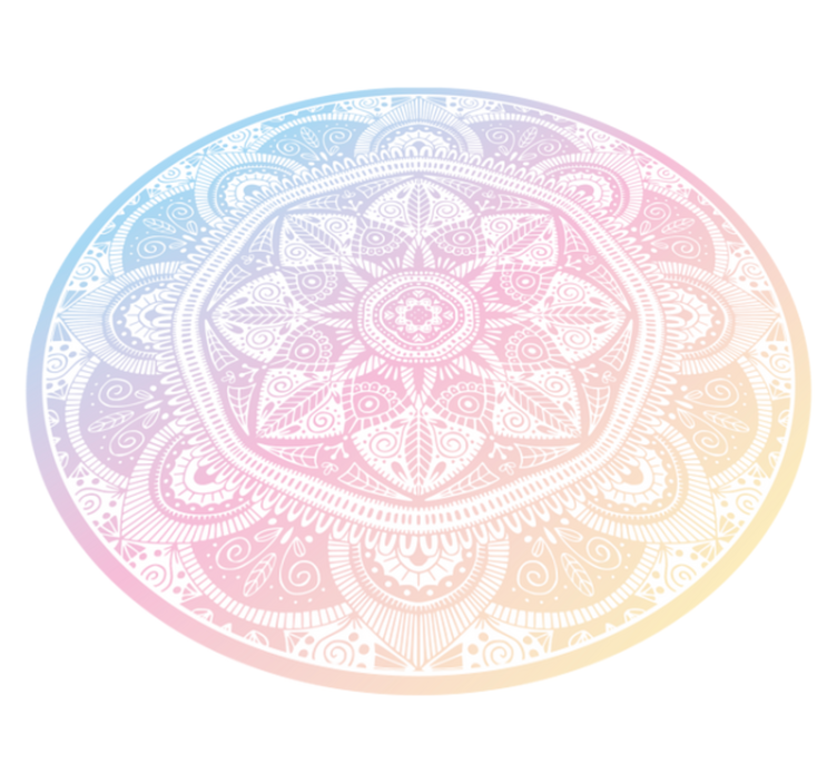 Dywan winylowy z mandalą gradientowa mandala - TenStickers