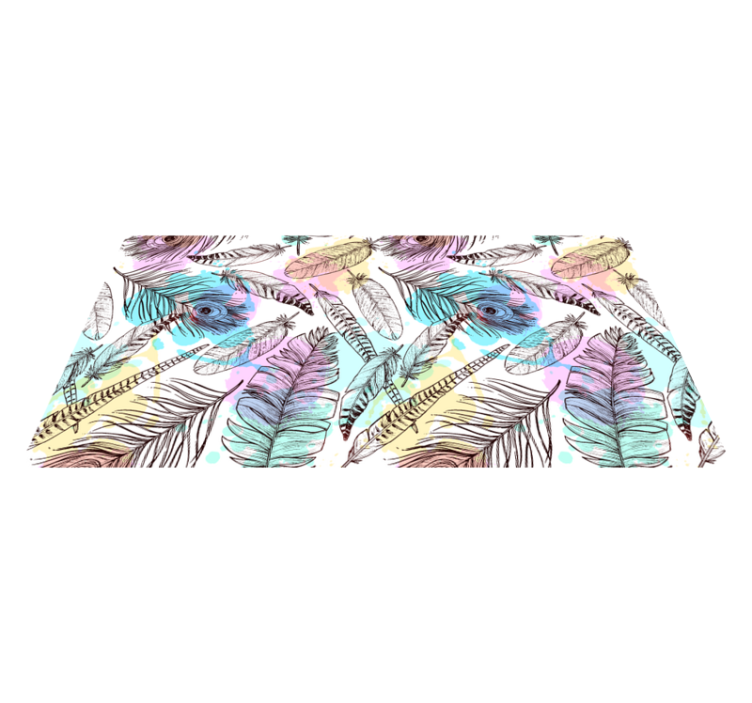 Dywan winylowy z piórami ptaków - TenStickers