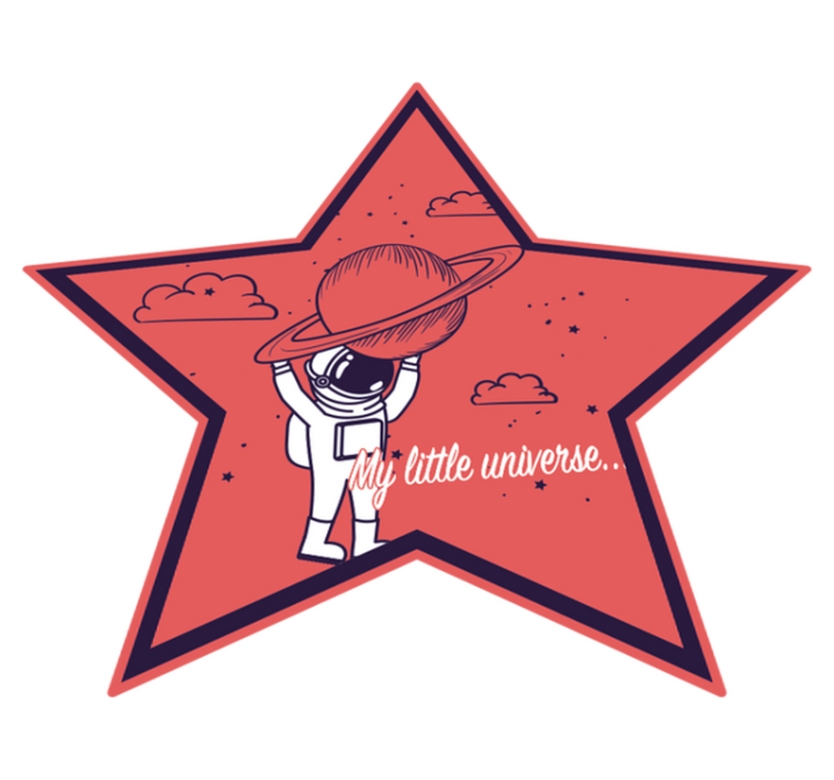 Dywan winylowy dla dziecka odkrywca gwiazd astronautów - TenStickers