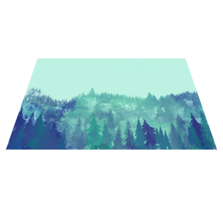 Dywan winylowy natura bujny zielony las - TenStickers