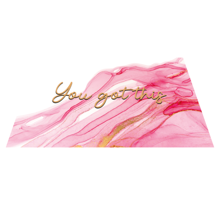 Dywan winylowy napisy dasz radę - TenStickers