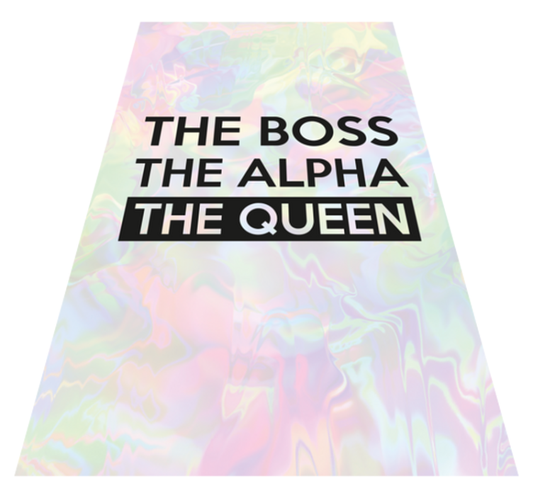 Dywan winylowy z imieniem niestandardowa fraza motywacyjna - TenStickers