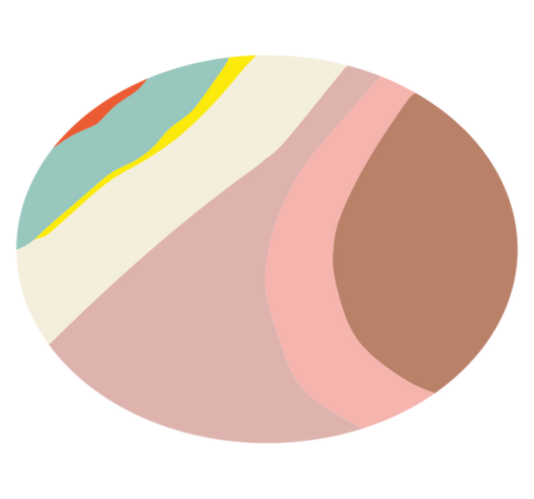 Wielokolorowe paski mozaika podłogowa - TenStickers