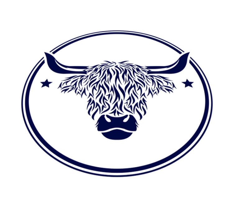 Dywan winylowy do gabinetu Dywan ze szkockiej krowy - TenStickers