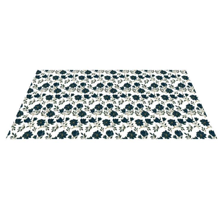 Dywan winylowy w kwiaty i rośliny projekt piękna kwiatowego - TenStickers