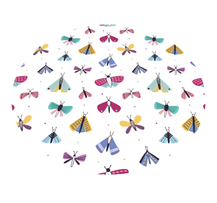 Dywan winylowy dziecięcy kolorowa kolekcja owadów - TenStickers