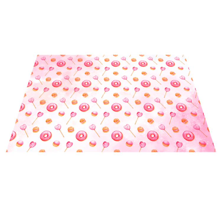 Dywan winylowy do kuchni słodka rozkosz szczęście - TenStickers