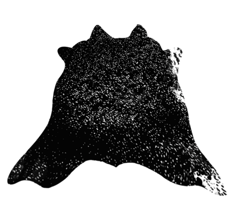 Dywan winylowy ze zwierzęcym nadrukiem w kolorze czarnym - TenStickers