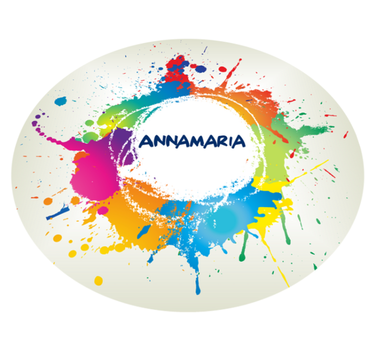 Dywan winylowy dla nastolatków plamy z nazwą - TenStickers