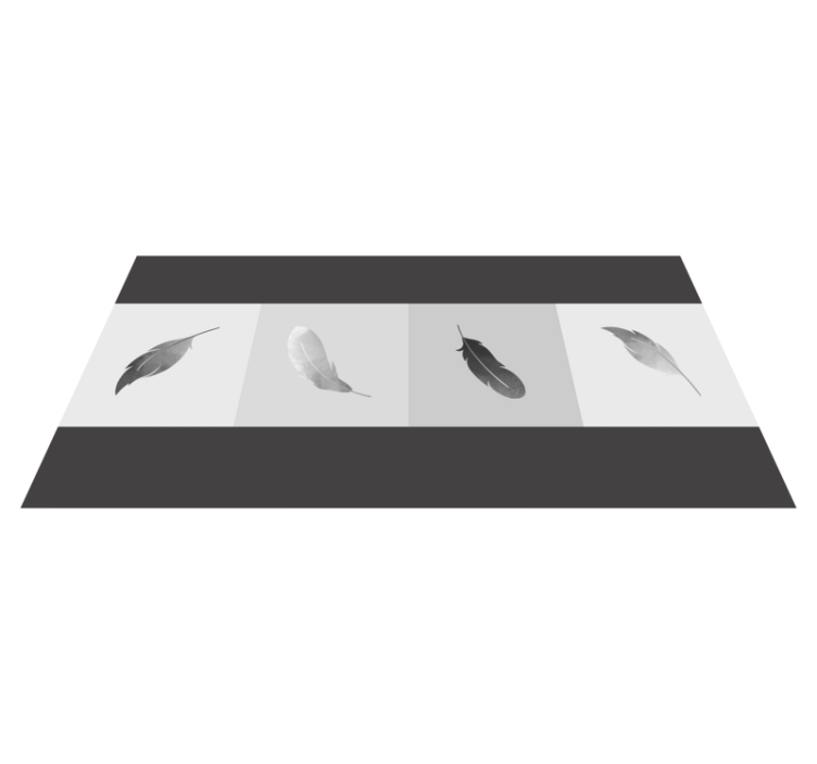 Dywan winylowy zwierzęta minimalizm piórkowy - TenStickers