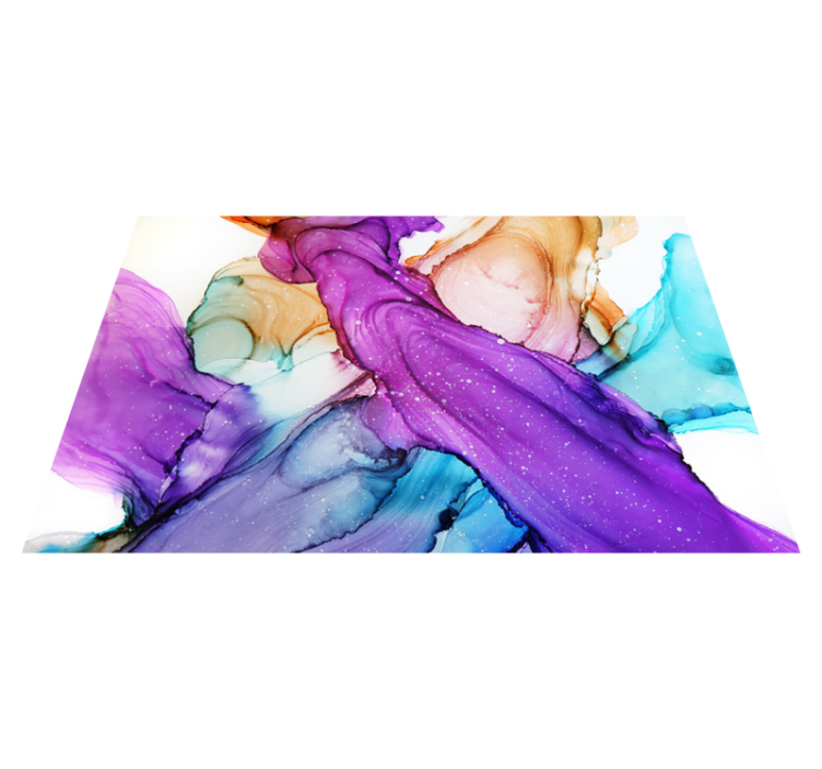 Dywan winylowy do łazienki abstrakcyjne płynne zawirowania - TenStickers