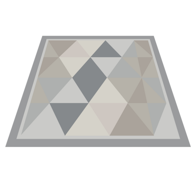 Dywan winylowy w kolorze szarym pantone triangles nordic - TenStickers