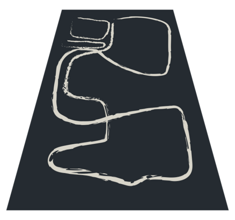 Minimalistyczny dywan winylowy abstrakcyjne wzory linii - TenStickers
