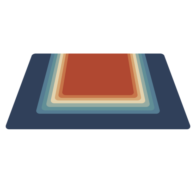 Nowoczesny dywan winylowy żywe, warstwowe paski - TenStickers